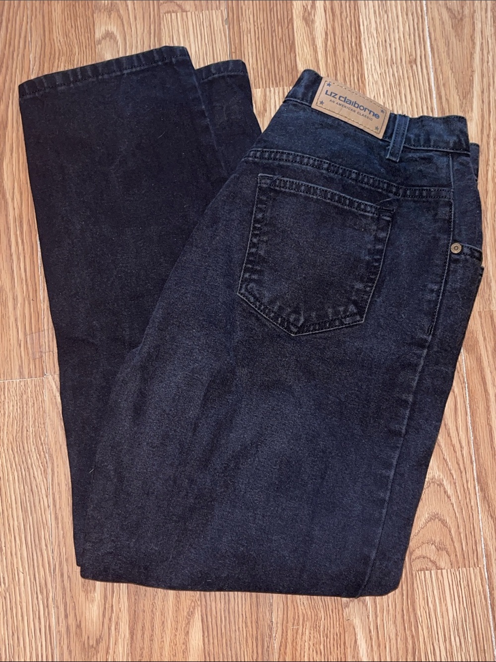 Liz Claiborne Black Straight-Leg Women's Jeans